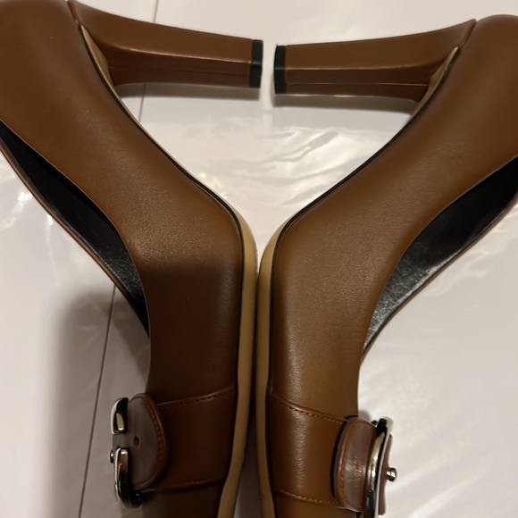 Gucci brown leather high heel shoe size 38 - Picture 8 of 9